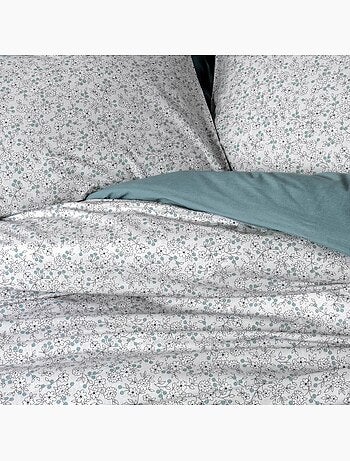 Parure housse de couette 100% coton Imprimée petites fleurs - June