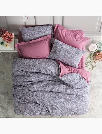 Parure housse de couette 100% coton Imprimée petites fleurs - Penny