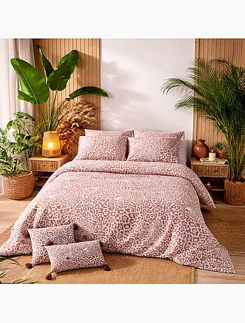 Parure housse de couette 100 % coton jag sable