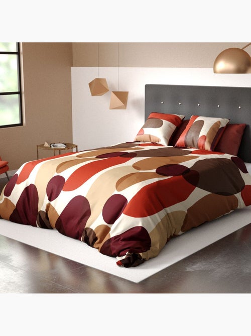 Parure housse de couette 100 % coton jopline - Kiabi