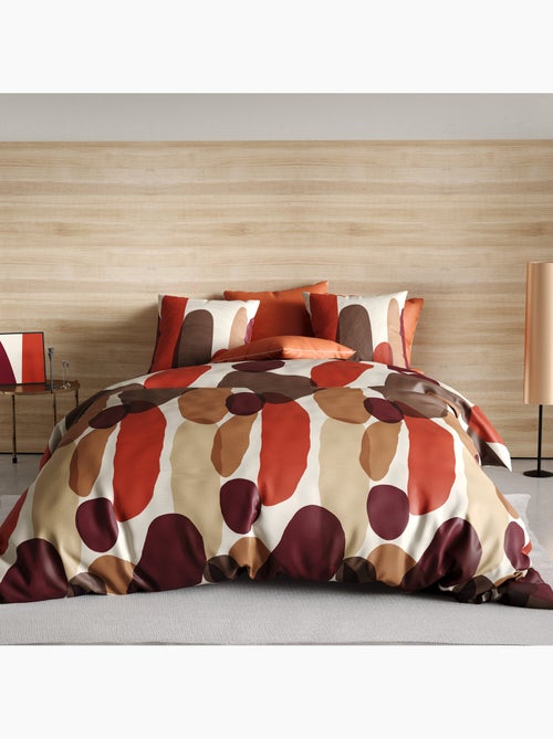 Parure housse de couette 100 % coton jopline - Kiabi