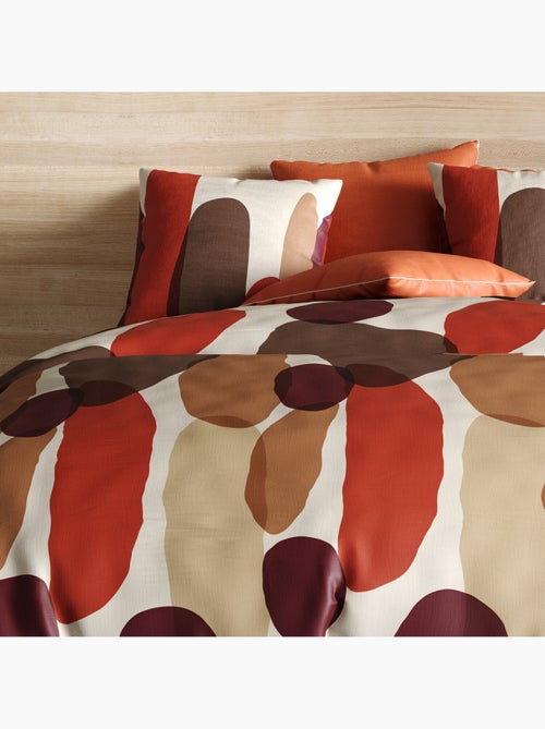 Parure housse de couette 100 % coton jopline - Kiabi