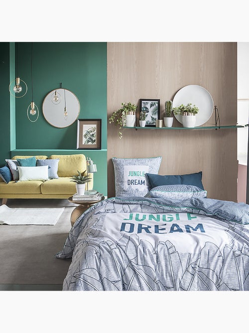 Parure housse de couette 100 % coton jungle dream - Kiabi Parure housse de couette 100 % coton jungle dream - Kiabi