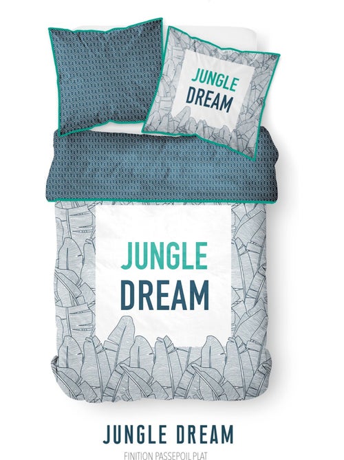 Parure housse de couette 100 % coton jungle dream - Kiabi Parure housse de couette 100 % coton jungle dream - Kiabi