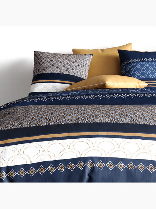Parure housse de couette 100 % coton kalypso - Kiabi