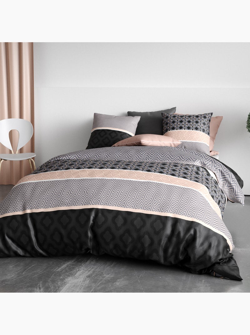 Parure housse de couette 100 % coton kea Rose - Kiabi