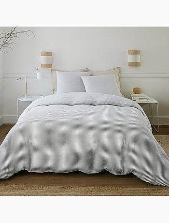 Parure housse de couette 100 % coton laya