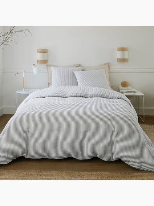Parure housse de couette 100 % coton laya - Kiabi