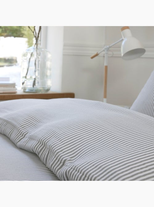 Parure housse de couette 100 % coton laya - Kiabi