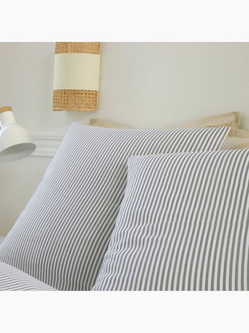 Parure housse de couette 100 % coton laya - Kiabi