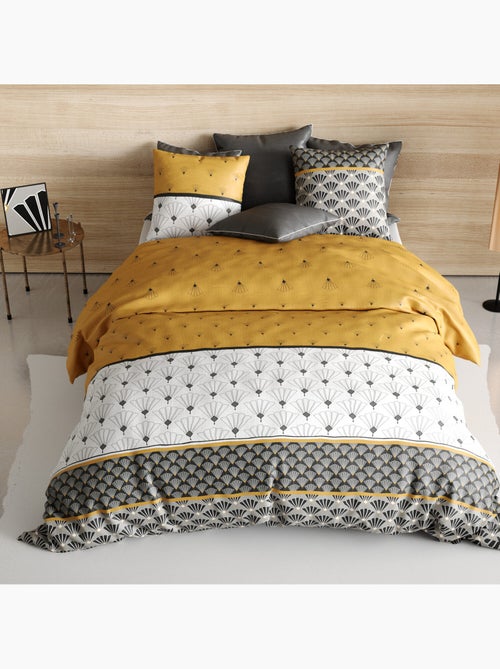 Parure housse de couette 100 % coton léo - Kiabi Parure housse de couette 100 % coton léo - Kiabi