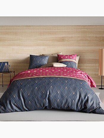 Parure housse de couette 100 % coton lily