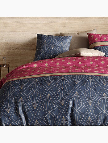 Parure housse de couette 100 % coton lily