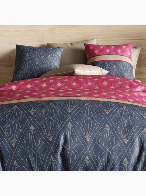 Parure housse de couette 100 % coton lily - Kiabi