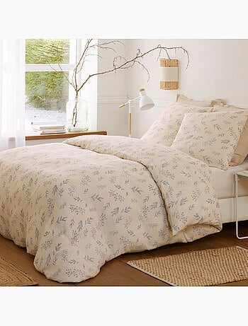 Parure housse de couette 100 % coton liveo