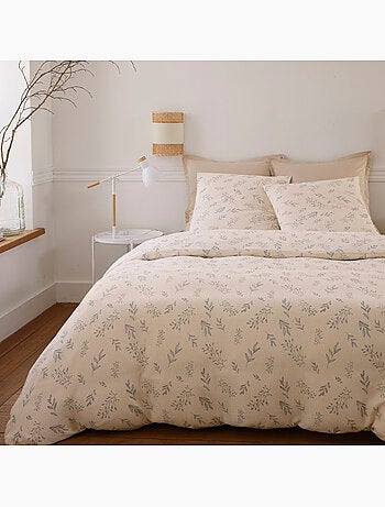 Parure housse de couette 100 % coton liveo