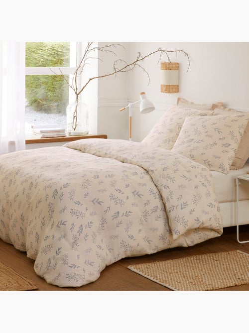 Parure housse de couette 100 % coton liveo - Kiabi