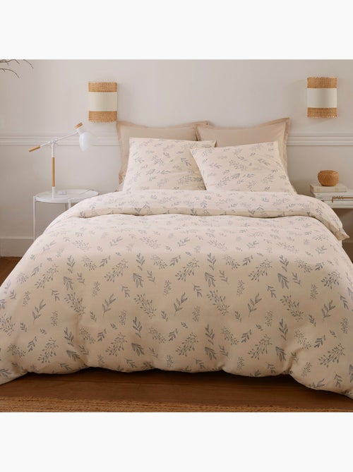 Parure housse de couette 100 % coton liveo - Kiabi