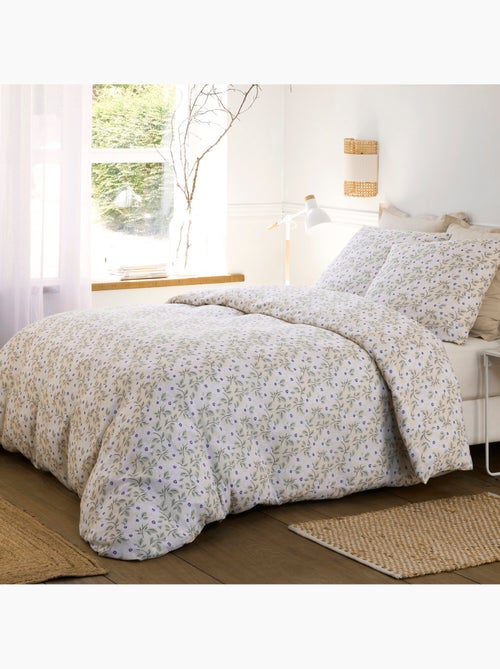 Parure housse de couette 100 % coton loucile - Kiabi