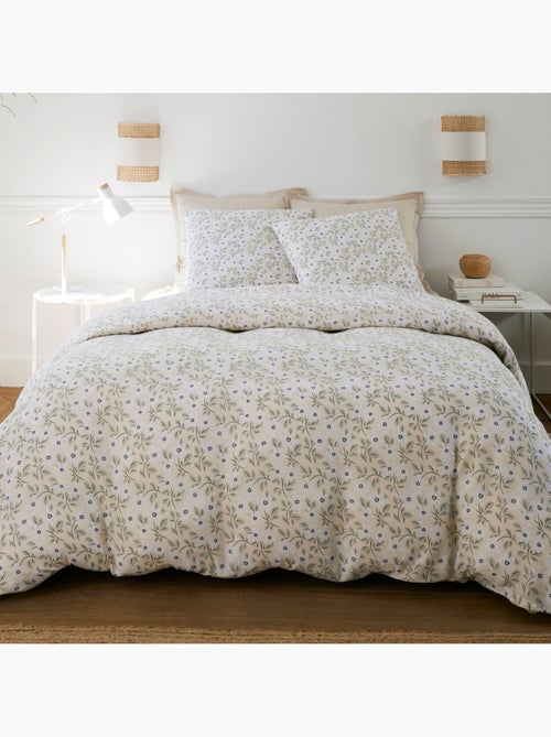 Parure housse de couette 100 % coton loucile - Kiabi