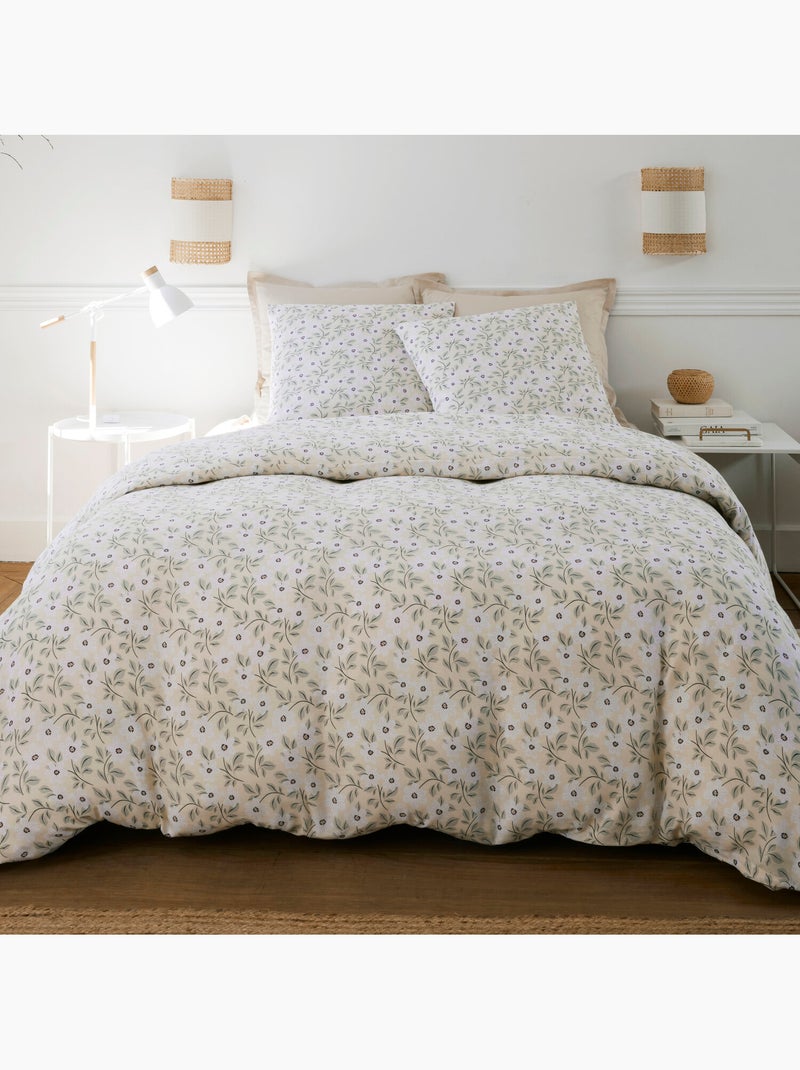 Parure housse de couette 100 % coton loucile Multicolore - Kiabi