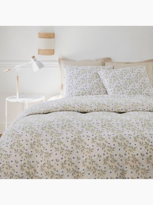 Parure housse de couette 100 % coton loucile - Kiabi