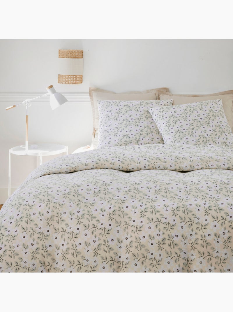 Parure housse de couette 100 % coton loucile Multicolore - Kiabi