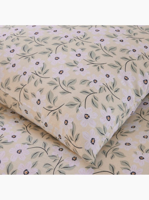 Parure housse de couette 100 % coton loucile - Kiabi