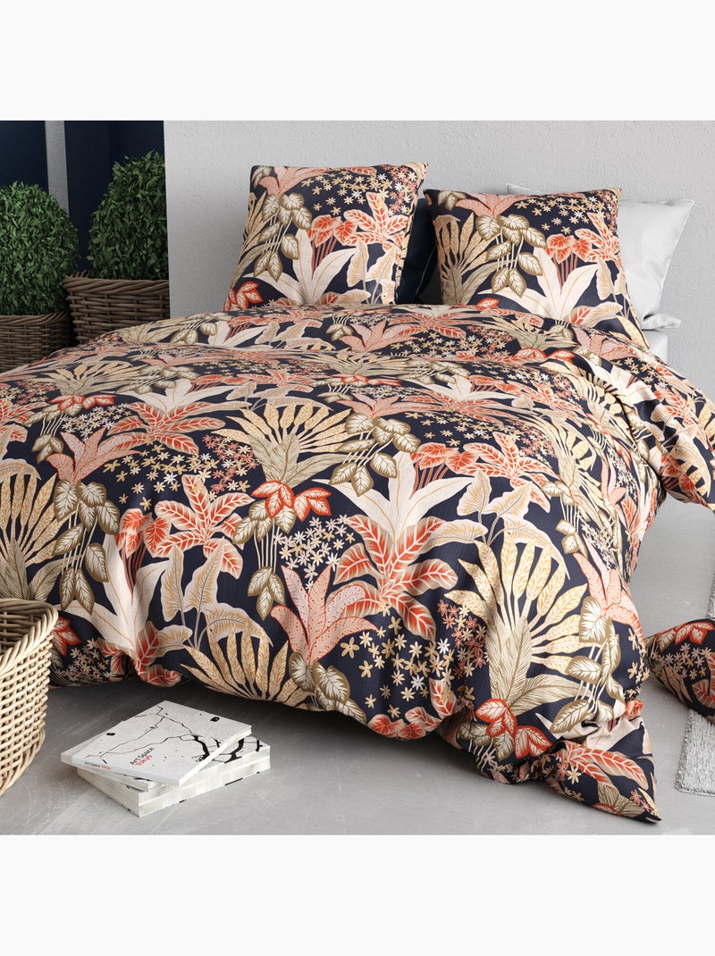 Parure housse de couette 100 % coton louisiane Multicolore - Kiabi