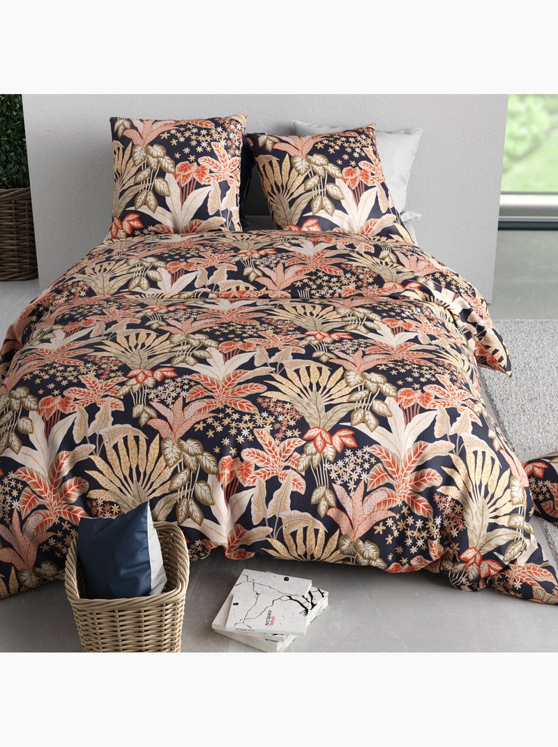 Parure housse de couette 100 % coton louisiane Multicolore - Kiabi