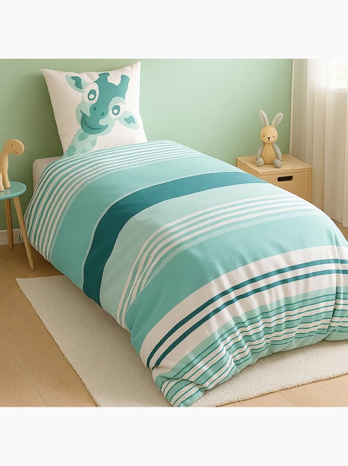Parure housse de couette 100 % coton louma - Kiabi Parure housse de couette 100 % coton louma - Kiabi
