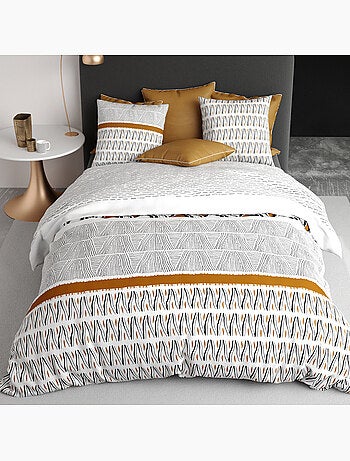Parure housse de couette 100 % coton louxor