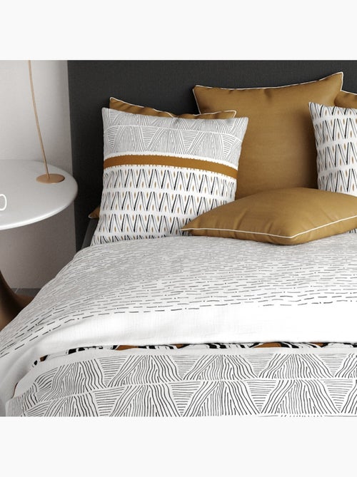 Parure housse de couette 100 % coton louxor - Kiabi Parure housse de couette 100 % coton louxor - Kiabi