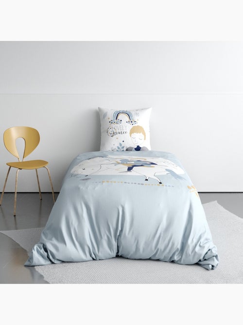 Parure housse de couette 100 % coton lovely prince - Kiabi