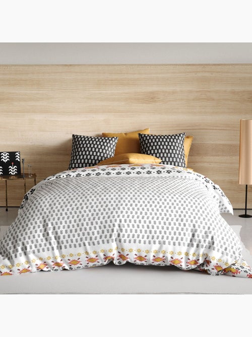Parure housse de couette 100 % coton loya - Kiabi