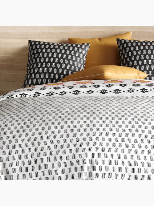 Parure housse de couette 100 % coton loya - Kiabi