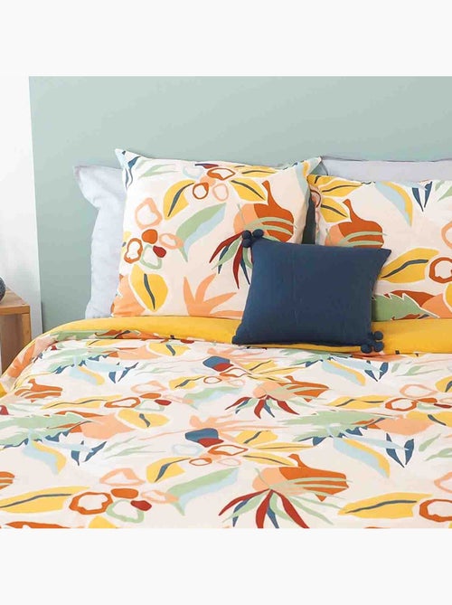 Parure housse de couette 100 % coton lucia - Kiabi Parure housse de couette 100 % coton lucia - Kiabi