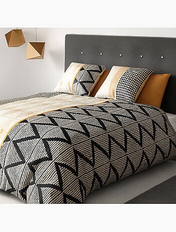 Parure housse de couette 100 % coton madi