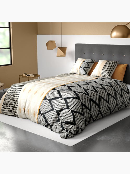 Parure housse de couette 100 % coton madi - Kiabi