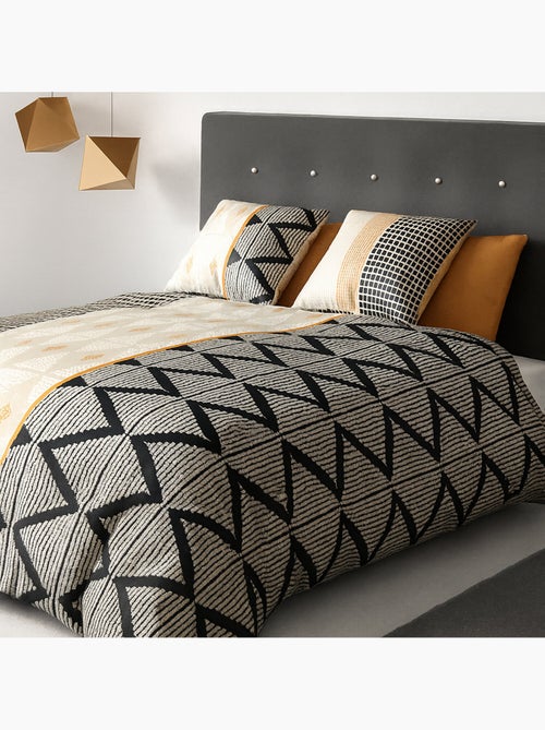 Parure housse de couette 100 % coton madi - Kiabi