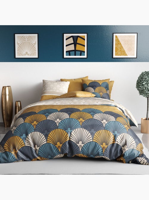 Parure housse de couette 100 % coton maka - Kiabi Parure housse de couette 100 % coton maka - Kiabi