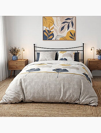 Parure housse de couette 100 % coton mangae