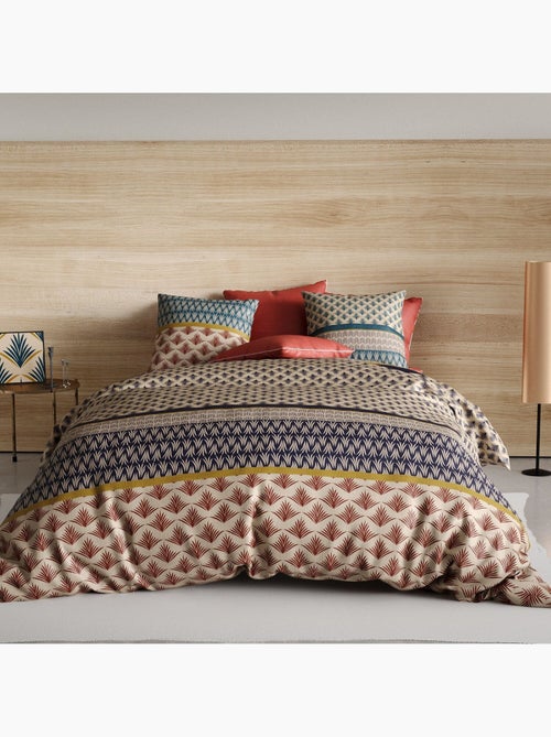 Parure housse de couette 100 % coton manille - Kiabi