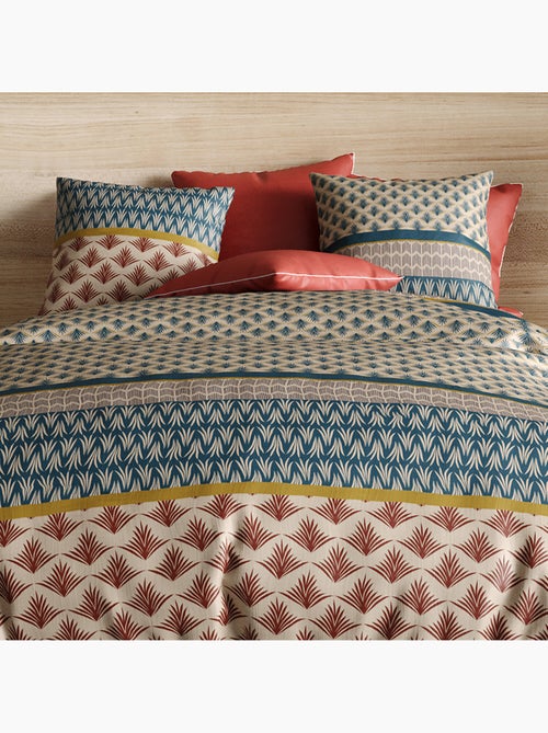 Parure housse de couette 100 % coton manille - Kiabi
