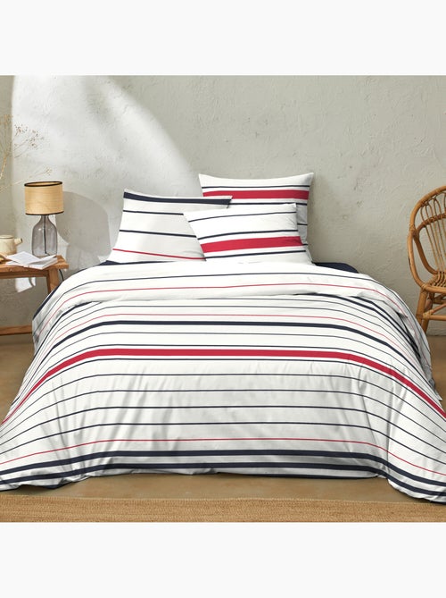 Parure housse de couette 100 % coton maree - Kiabi