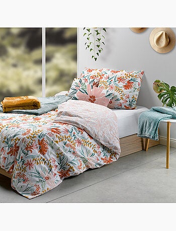 Parure housse de couette 100 % coton marna