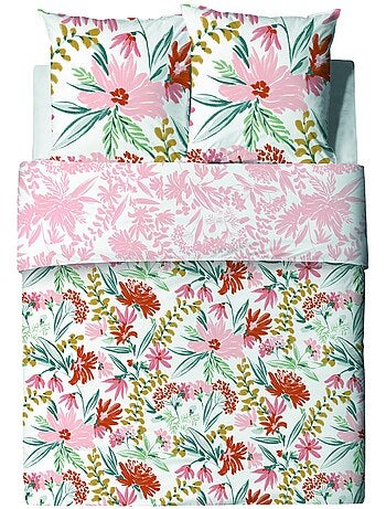 Parure housse de couette 100 % coton marna