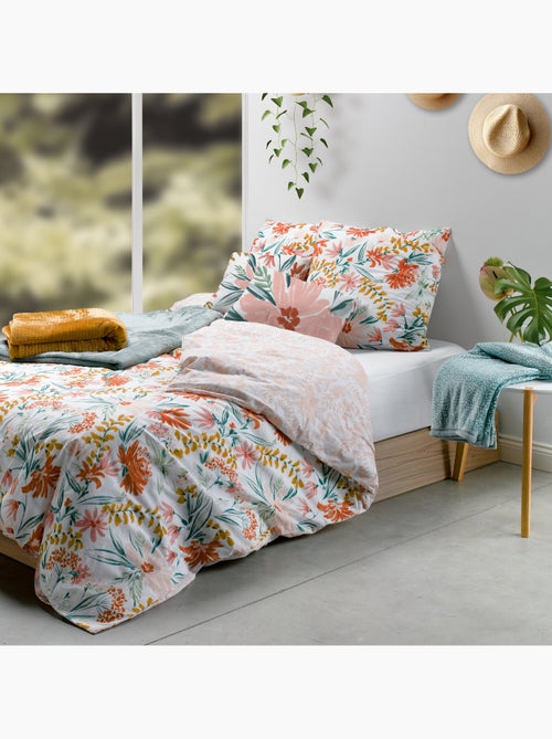 Parure housse de couette 100 % coton marna - Kiabi