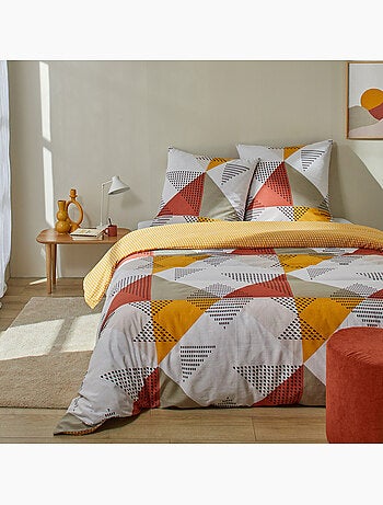 Parure housse de couette 100 % coton meo