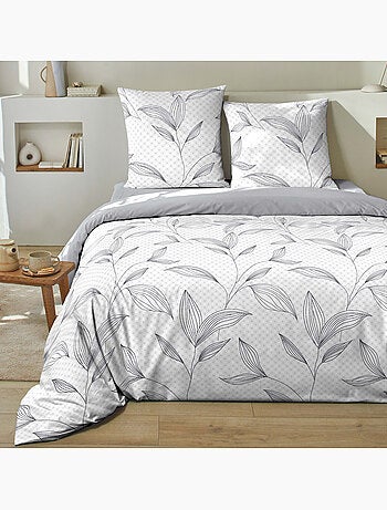 Parure housse de couette 100 % coton mikano